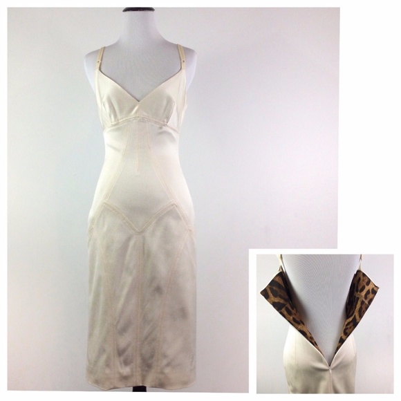 Dolce & Gabbana Dresses & Skirts - ❌SOLD❌Dolce & Gabbana Cream Stretchy Bodycon Dress
